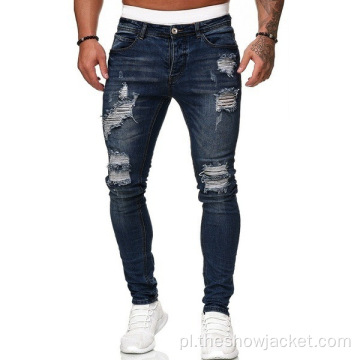 Moda męska Rip Retro spodnie jeansowe ze stretchem hurtowo